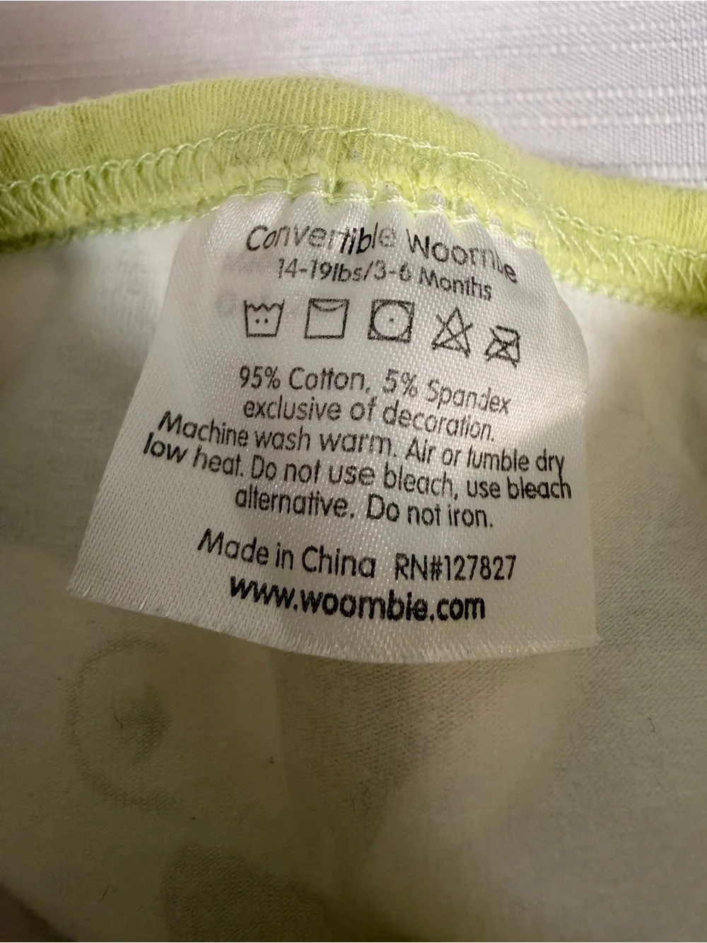 Woombie Kids Elephant Print Sleep Sack - Gray & Olive